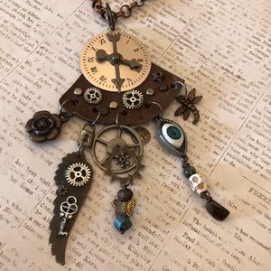 One of a kind  Handmade Steampunk necklace
